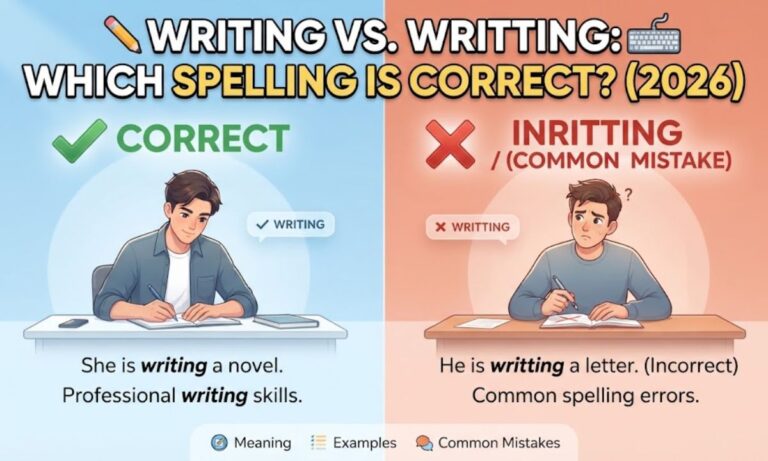 WRITING VS WRITTING