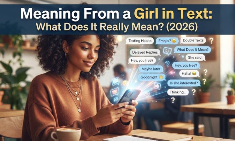 meaning from a girl in a text