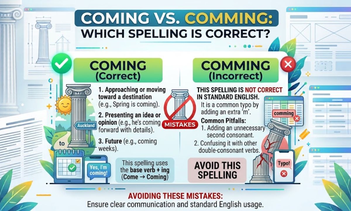 coming vs comming