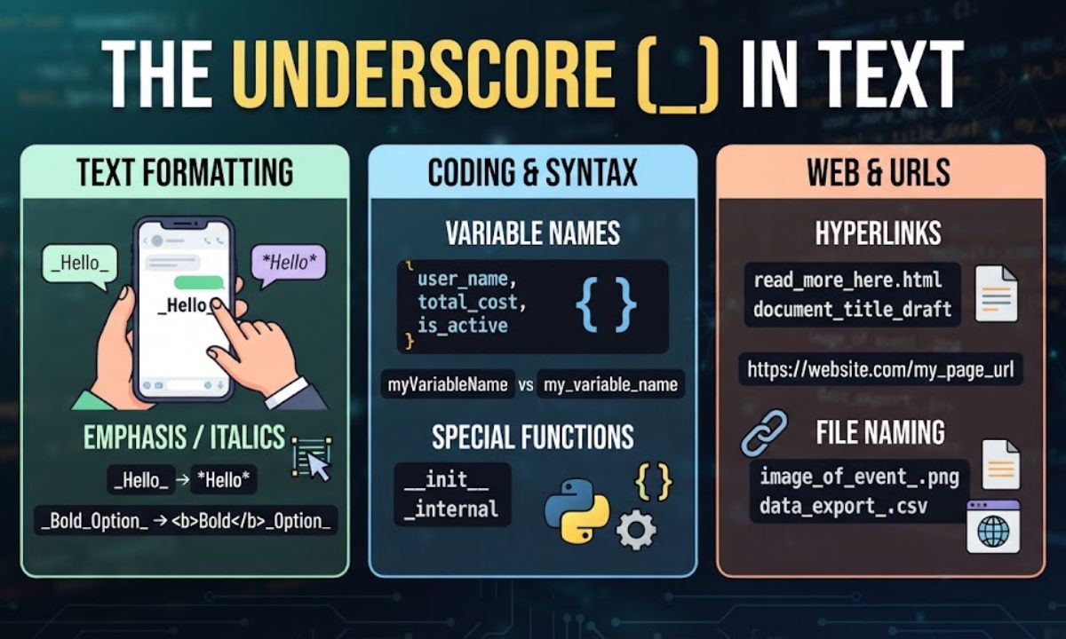 underscore meaning